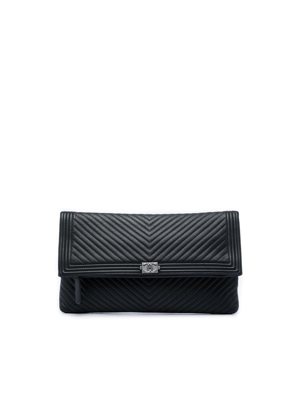 Chanel Boy Beauty Cc Clutch Chevron #367985C20B